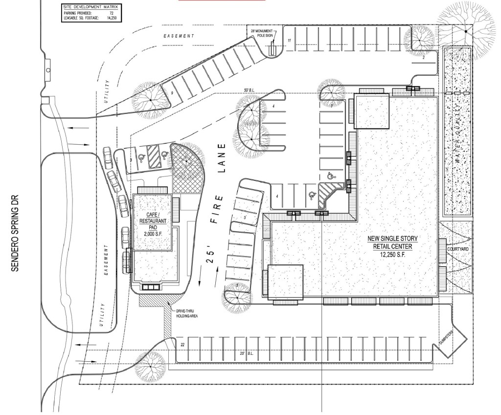 Sendero Square Site Plan